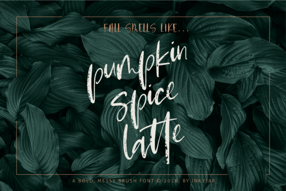 Pumpkin Spice Latte Script Font - Featured Image