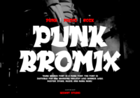 Punk Bromix Font - Featured Image