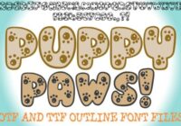 Puppy Paws Font - Featured Image