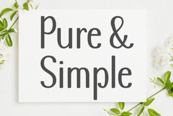 Pure & Simple Font - Featured Image