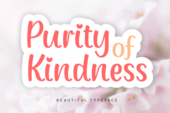 Purity of Kindness Font - Featured Image