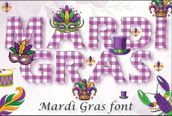 Purple Mardi Gras Festival  Font - Featured Image