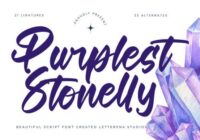 Purplest Stonelly Font - Featured Image