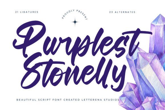 Purplest Stonelly Font - Featured Image