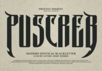 Puscreb Font - Featured Image