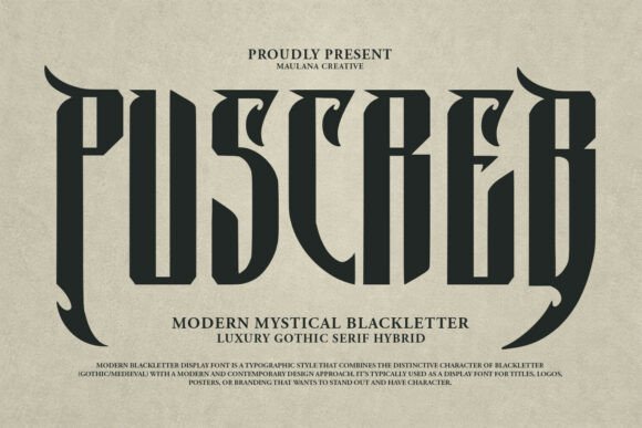 Puscreb Font - Featured Image