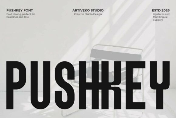 Pushkey Font - Featured Image