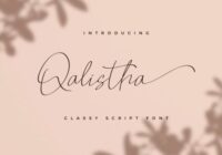 Qalistha Font - Featured Image