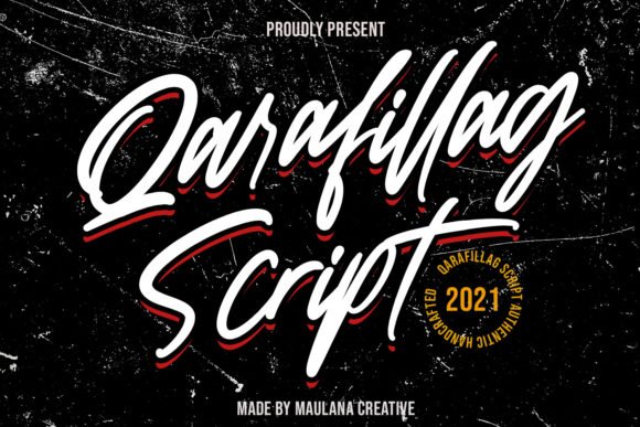 Qarafillag Script Font - Featured Image
