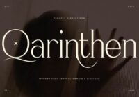 Qarinthen Font - Featured Image