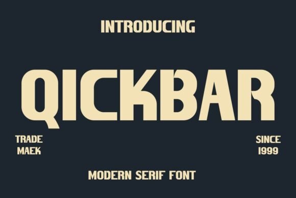 Qickbar Font - Featured Image