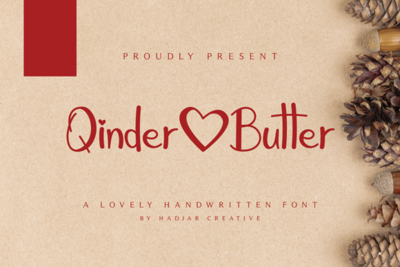 Qinder Butter Font - Featured Image