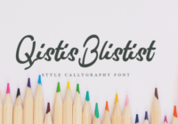 Qistis Blistist Font - Featured Image