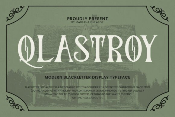 Qlastroy Modern Font - Featured Image