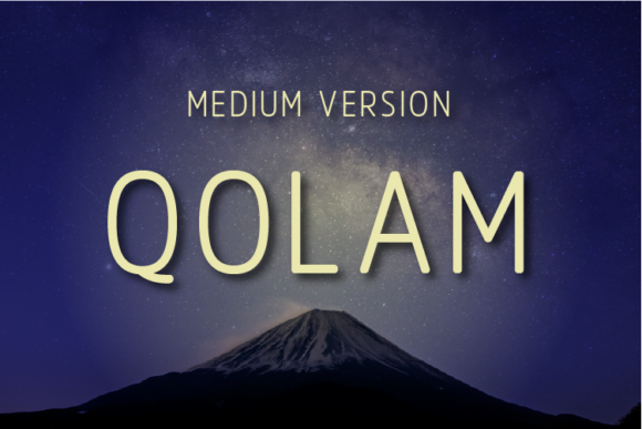 Qolam Medium Font - Featured Image