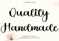 Quality Handmade Font - Featured Image