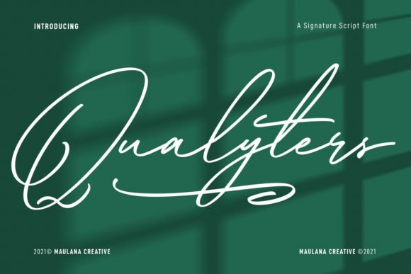 Qualyters Script Font - Featured Image