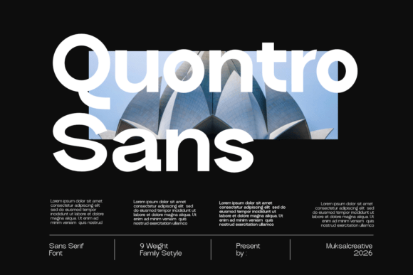 Quantro Sans Font - Featured Image