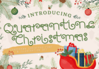 Quarantine Christmas Font - Featured Image