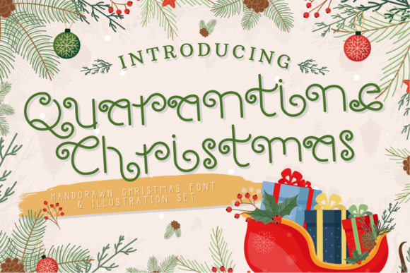 Quarantine Christmas Font - Featured Image