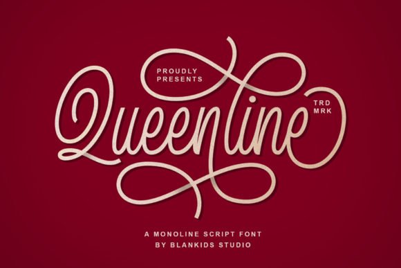 Queenline Font - Featured Image
