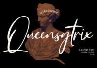 Queensytrix Signature Script Font - Featured Image