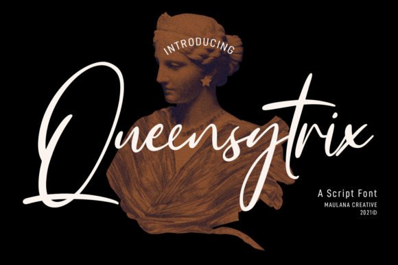 Queensytrix Signature Script Font - Featured Image