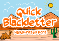 Quick Blackletter Font - Featured Image