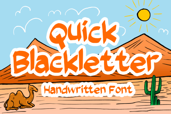 Quick Blackletter Font - Featured Image