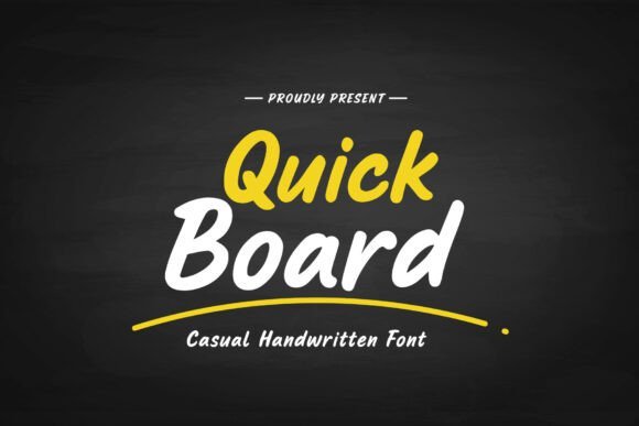 Quick Board Font - Featured Image