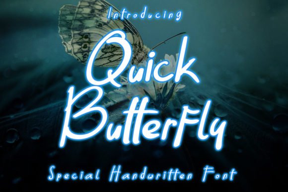 Quick Butterfly Font - Featured Image