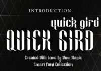 Quick Gird Font - Featured Image