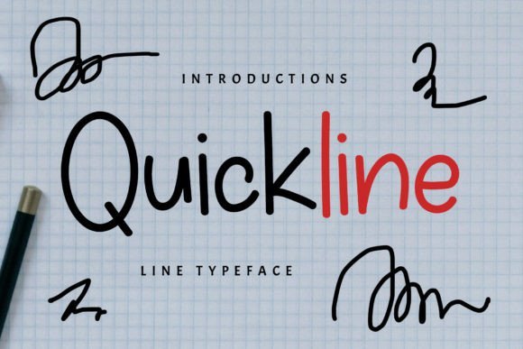 Quickline Font - Featured Image