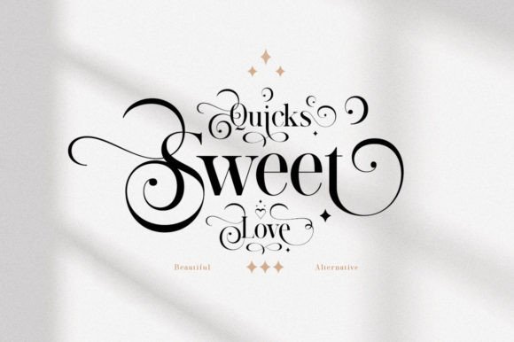 Quicks Sweet Love Font - Featured Image