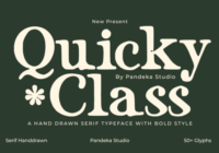 Quicky Class Font - Featured Image