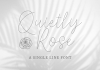 Quietly Rose Font - Featured Image