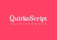 Quirkoscript Font - Featured Image