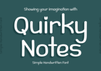 Quirky Notes Font - Featured Image