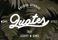 Quotes Trio Font - Featured Image