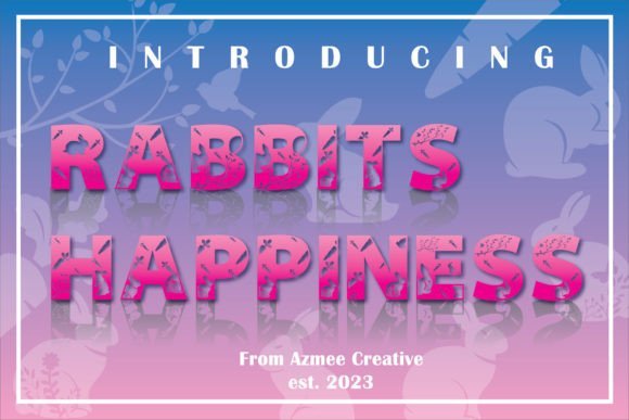 Rabbit's Happiness Font - Featured Image
