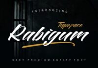Rabigum Font - Featured Image