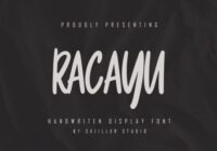 Racayu Font - Featured Image