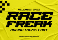 Race Freak Font - Featured Image