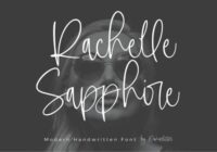 Rachelle Sapphire Font - Featured Image