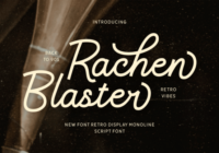 Rachen Blaster Font - Featured Image