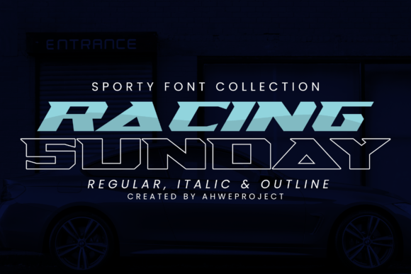 Racing Sunday Font - Featured Image