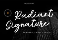 Radiant Signature Font - Featured Image