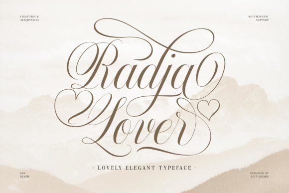 Radja Lover Script Font - Featured Image