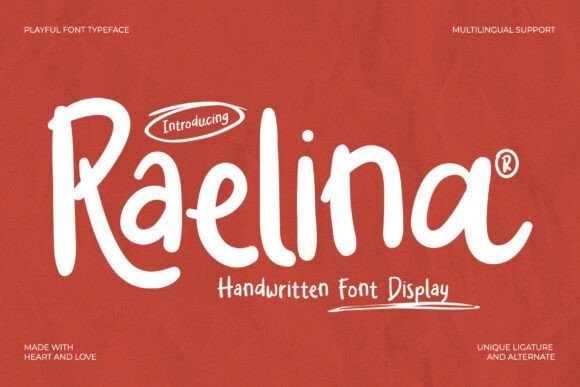 Raelina Regular Font - Featured Image