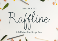 Raffline Script Font - Featured Image